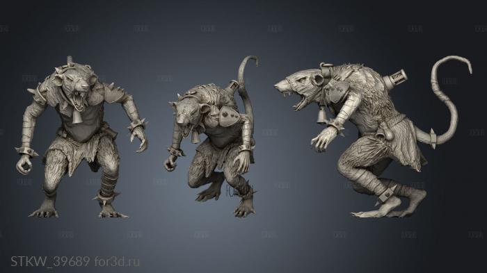 Mutant Rat 3d stl модель для ЧПУ