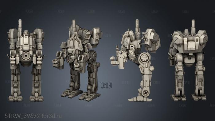 MWO Marauder leg 3d stl модель для ЧПУ