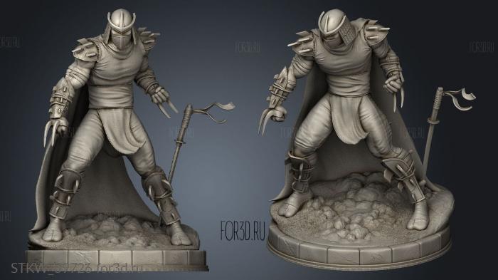 Nacho Shredder Statue mesh stl model for CNC