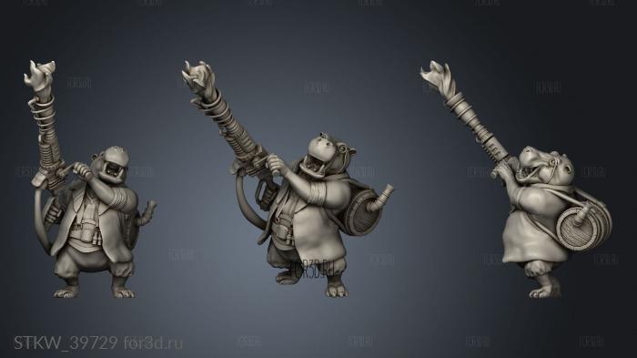 Naga Black Hippo Artificer Combat 3d stl модель для ЧПУ