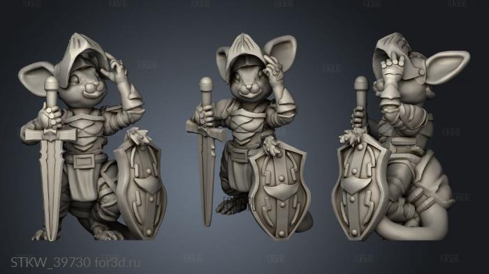 Naga For Sergey Mouse Knight NM RP stl model for CNC