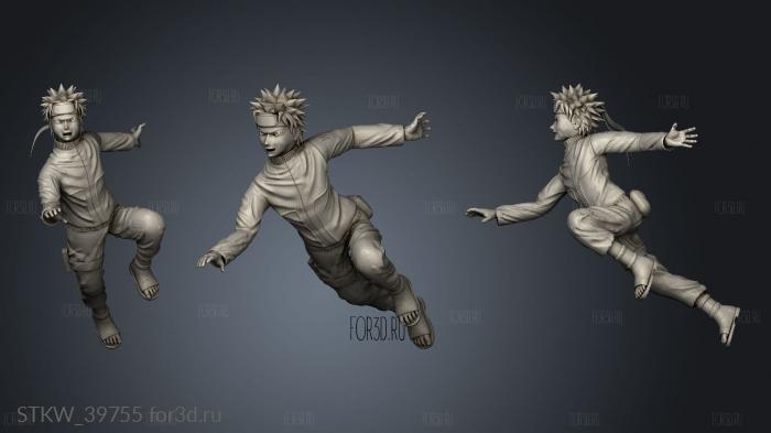 Naruto Diorama Size stl model for CNC