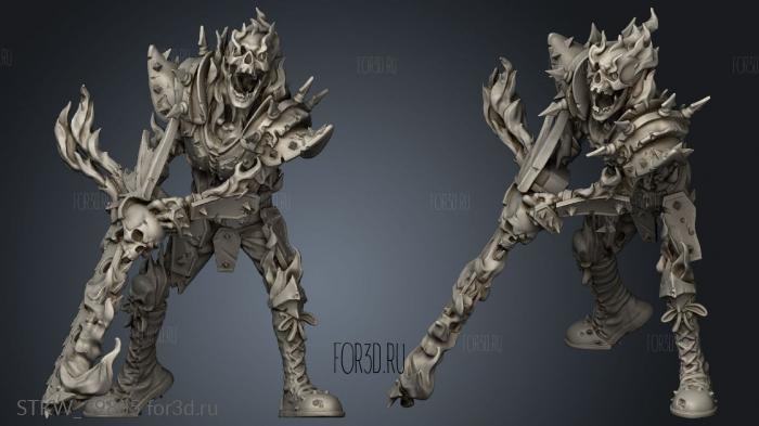 Necromantic Undead Skeletons Stars Bruce 3d stl модель для ЧПУ