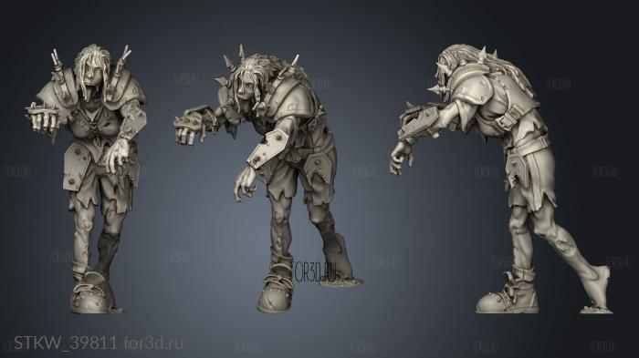 Necromantic Undead Zombies zombie 3d stl модель для ЧПУ