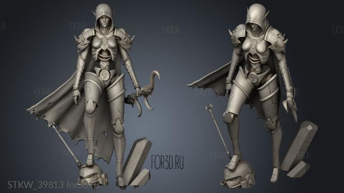 Necron 3d stl модель для ЧПУ