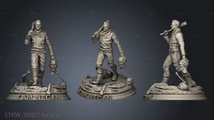 Negan The Walking Dead 3d stl модель для ЧПУ