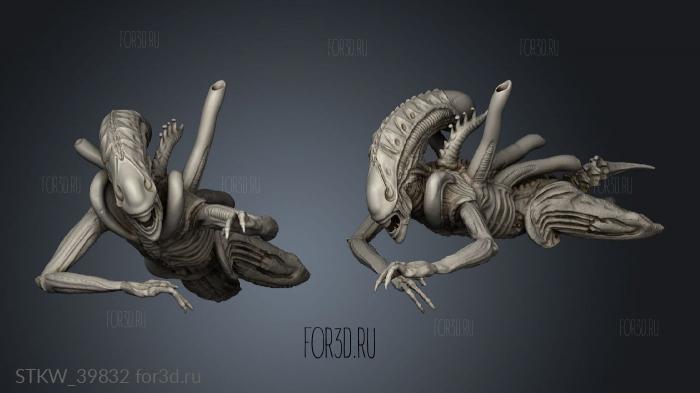 Nemesis Aliens arrastrados 3d stl модель для ЧПУ