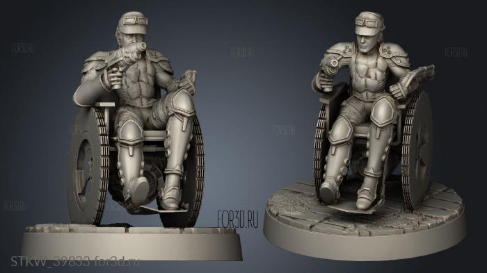 Nemesis heroes miniaturas cientfico silla 3d stl модель для ЧПУ