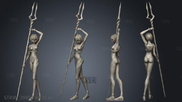 Neon Genesis Evangelion rei character 3d stl модель для ЧПУ