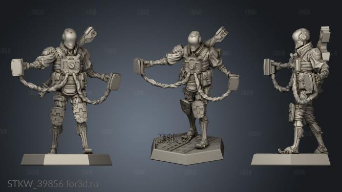 Neon Warrior Electrifying Battle Medic 3d stl модель для ЧПУ