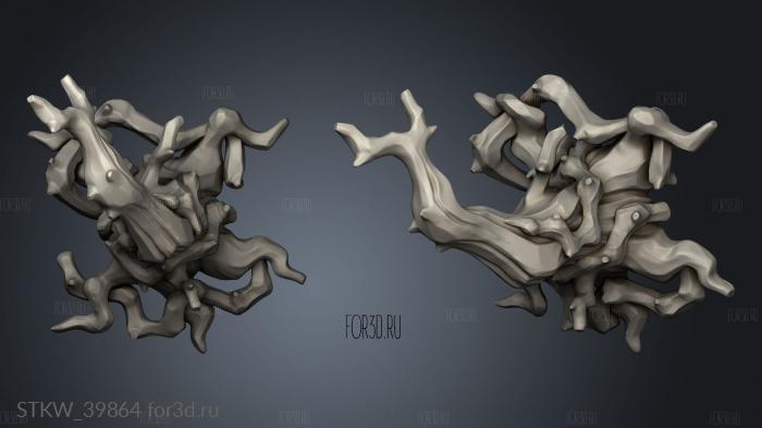 Nergal Bonesinger Tree stl model for CNC