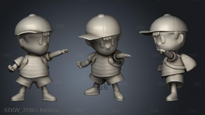 ness FROM EARTHBOUND 3d stl модель для ЧПУ