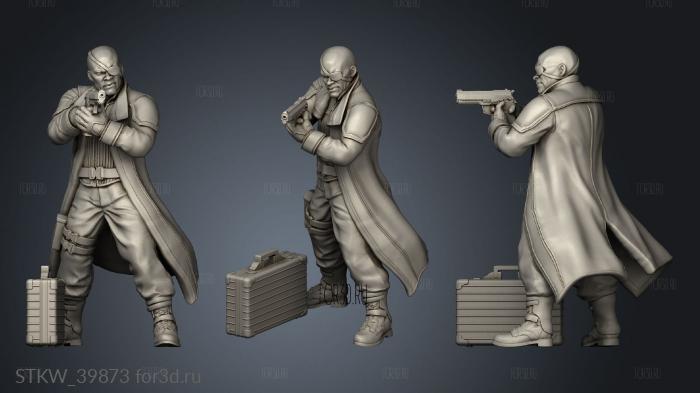 NICK FURY stl model for CNC