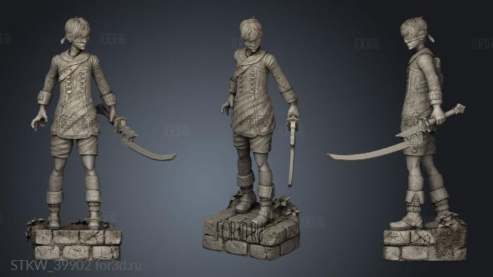 Nier Diorama 3d stl модель для ЧПУ