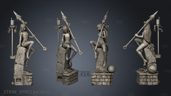 Nier Diorama 3d stl модель для ЧПУ