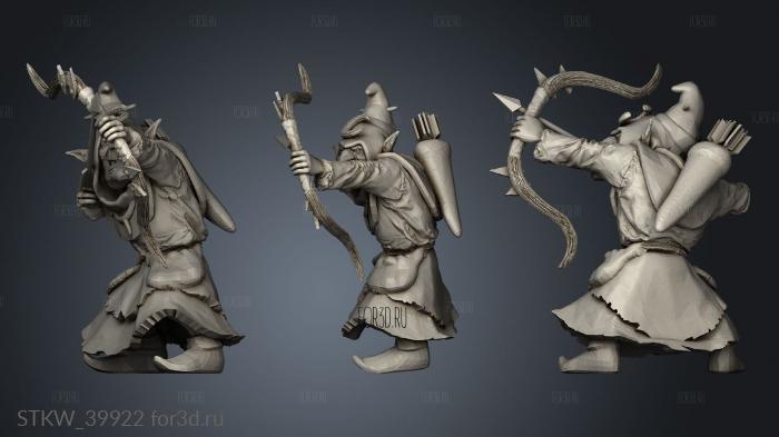 Goblin Bow stl model for CNC