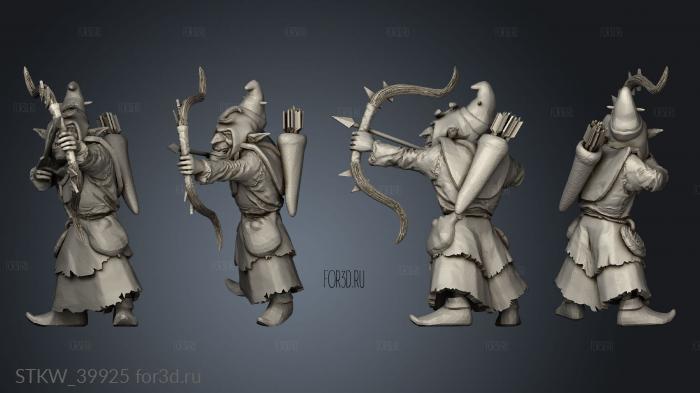 Goblin Bow stl model for CNC