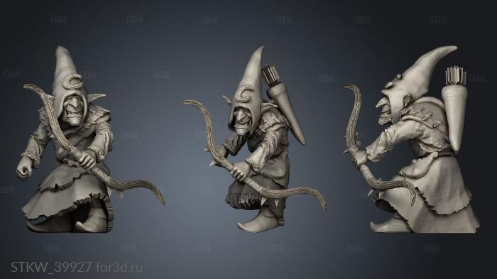 Goblin Bow stl model for CNC