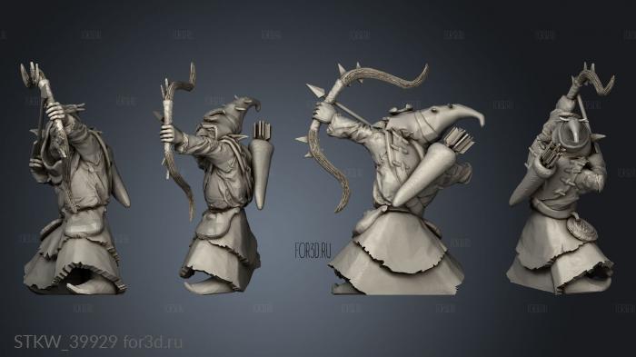 Goblin Bow stl model for CNC