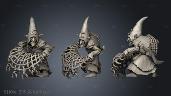 Goblin Netter stl model for CNC