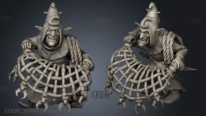 Goblin Netter stl model for CNC