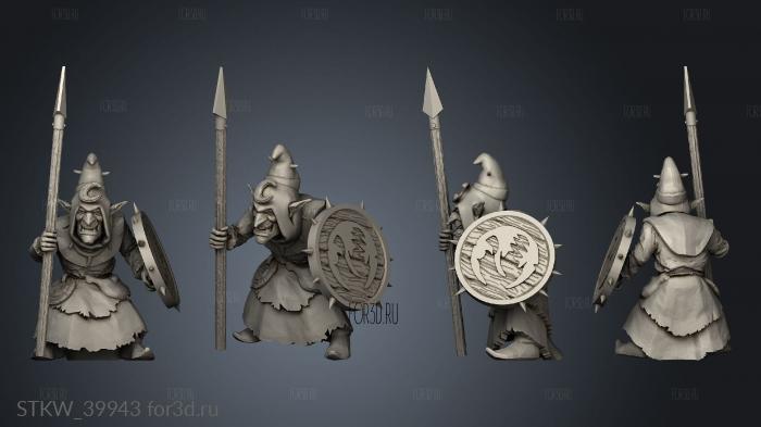 Goblin Spear stl model for CNC