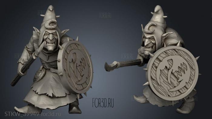 Goblin Spear stl model for CNC