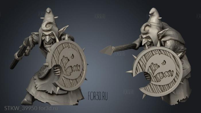 Goblin Spear stl model for CNC