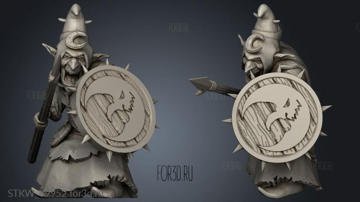 Goblin Spear stl model for CNC