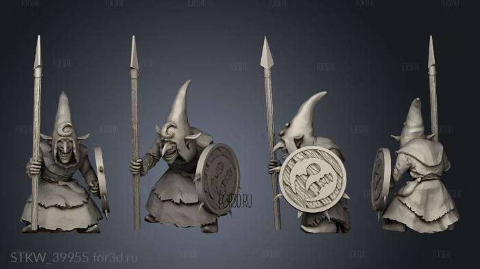 Goblin Spear stl model for CNC