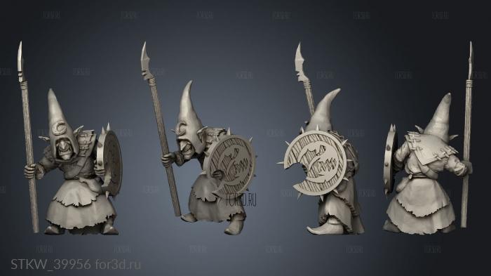 Goblin Spear stl model for CNC