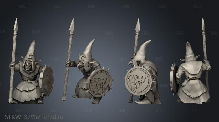 Goblin Spear stl model for CNC