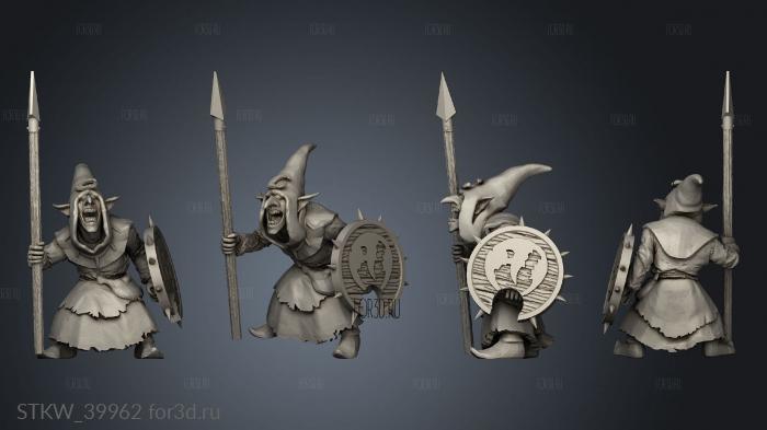 Goblin Spear stl model for CNC