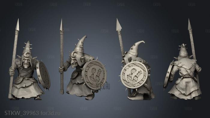 Goblin Spear stl model for CNC