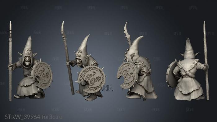 Goblin Spear stl model for CNC