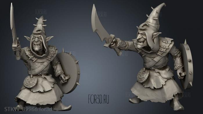 Goblin Sword stl model for CNC