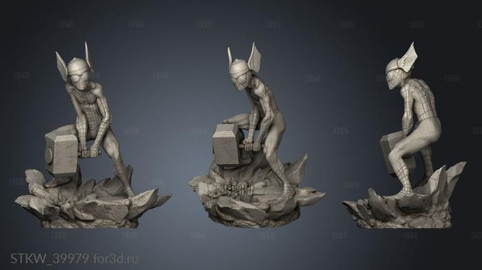 spider carton 3d stl модель для ЧПУ