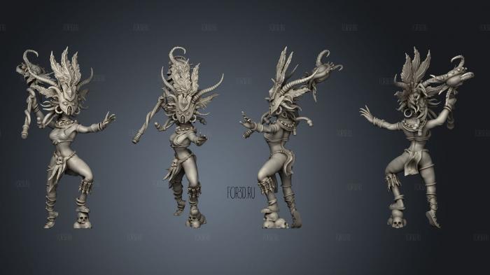 Cannibal Tribe Witch Magic stl model for CNC