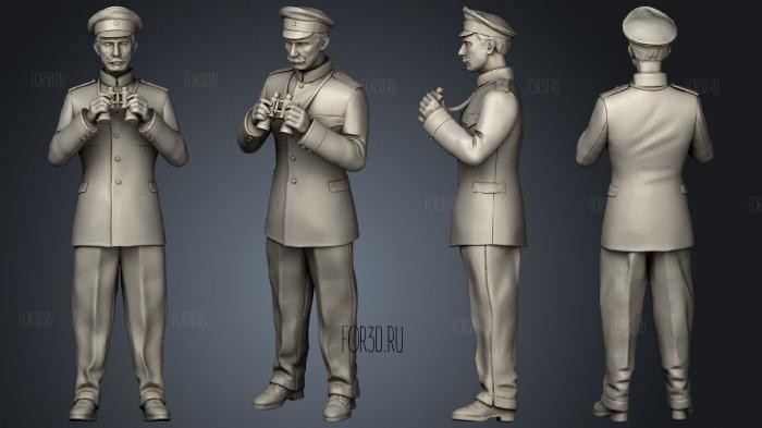 captain and offecers of sailing ship 005 stl model for CNC
