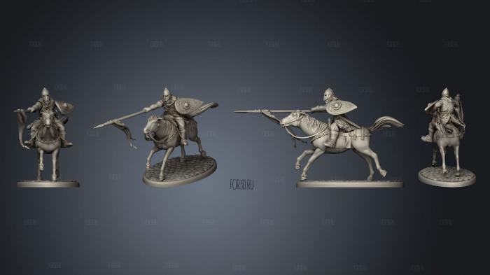 Cavalry knight base A 002 stl model for CNC