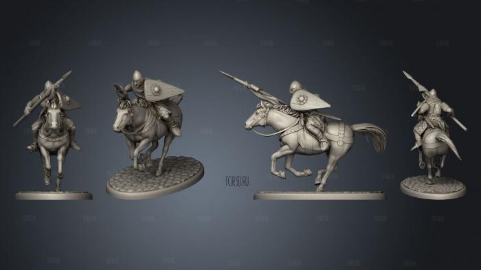 Cavalry knight base A 003 stl model for CNC