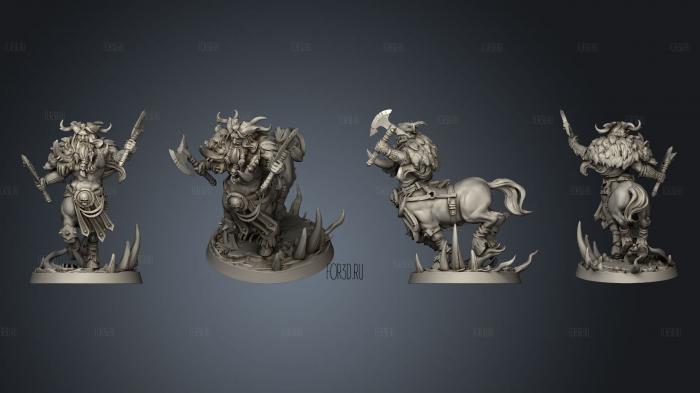 Centaur Barbarian stl model for CNC