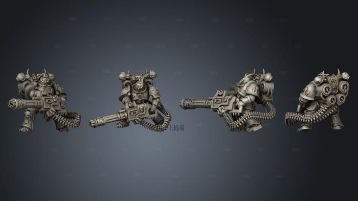 Chaincannon Pose 1 by VJ stl model for CNC