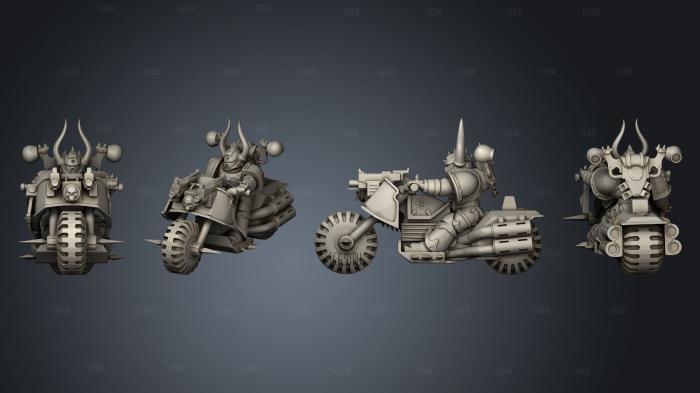 chaos biker stl model for CNC