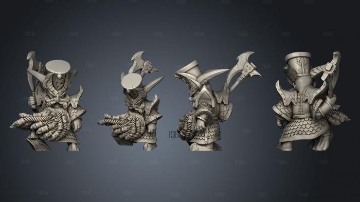 Chaos Dwarves 02 stl model for CNC