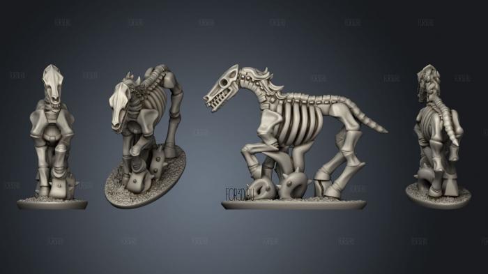 Chariot Horse 02 stl model for CNC