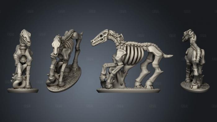 Chariot Horse 06 stl model for CNC