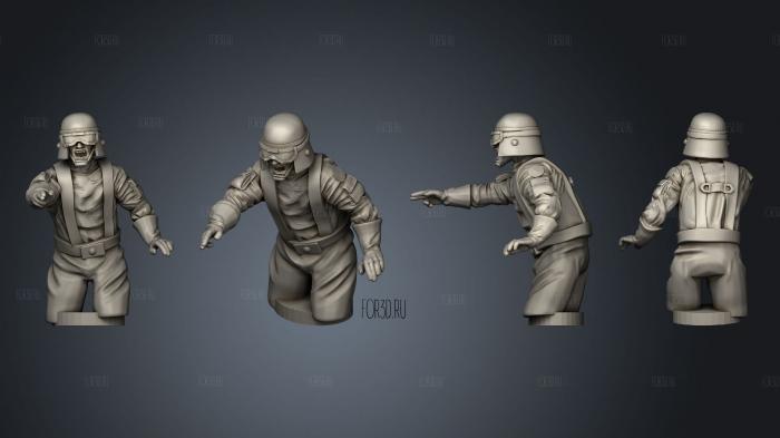 Chicken Walker Crew stl model for CNC