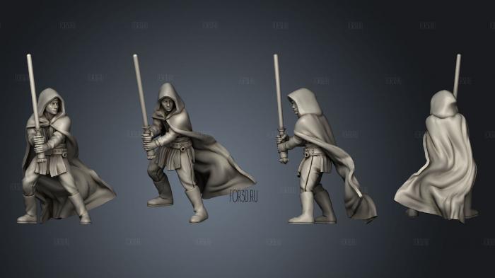 Cloaked Grand Master 01 stl model for CNC