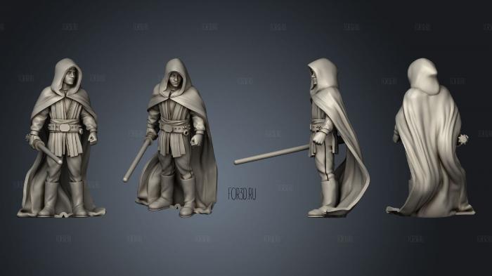 Cloaked Grand Master 03 stl model for CNC